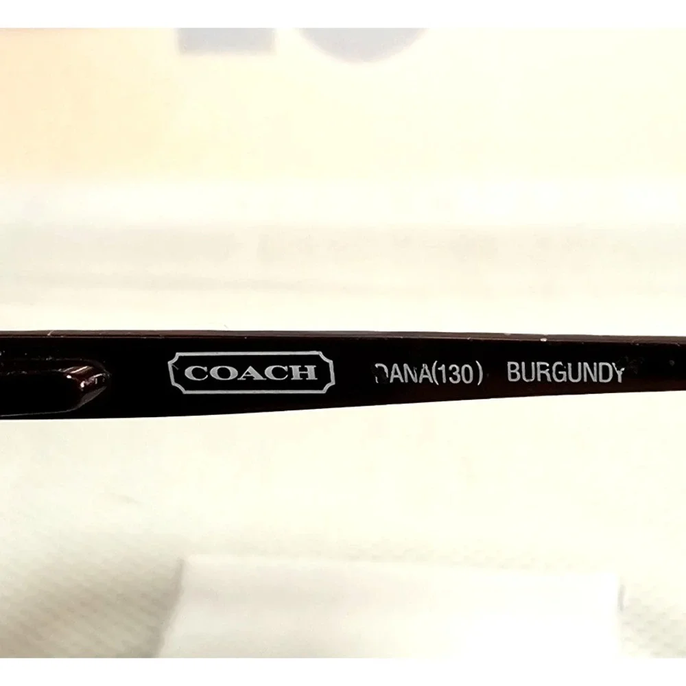 COACH DANA 130 Burgundy Authentic Eyeglasses Half Rim 50mm‎ 
